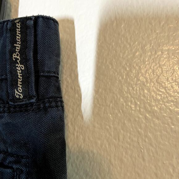 Tommy Bahama Straight Leg Jeans Zip Fly Flat Front Denim Navy Blue 35" - Picture 2 of 5